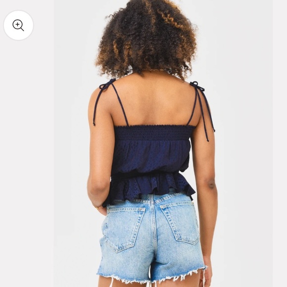 NEW KATHARINE KIDD Penelope Top SIZE large Dark Navy blue - Picture 7 of 11